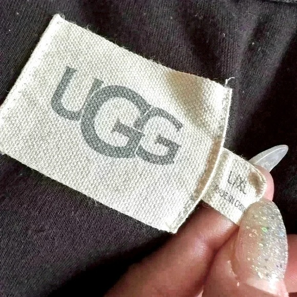 UGG Alven Men’s Robe in Black Sz. XL - Picture 6 of 8